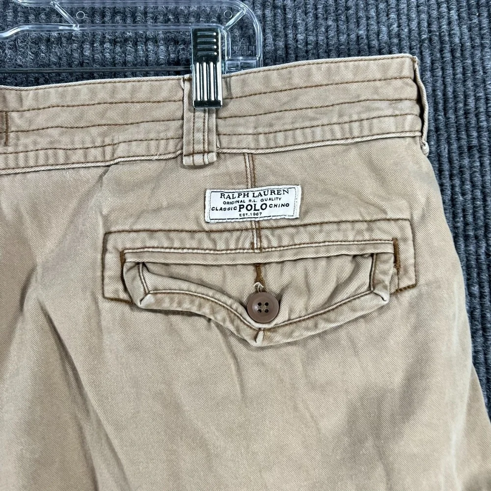Polo Ralph‎ Lauren Cargo Shorts Mens Size 42 Casual Comfort Baggy Outdoor Prep